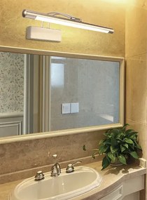 Złoty satynowy regulowany kinkiet LED - D182 W8-H36