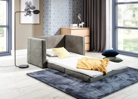 Sofa rozkładana z funkcją spania NEVA szara ELTAP