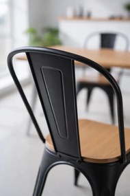 Krzeso z naturalnego drewna Torix