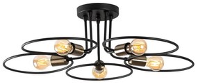 Czarna lampa sufitowa Circle – Opviq lights