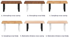 Ciemnobrązowa półka czarne uchwyty 50x50 - Bafo