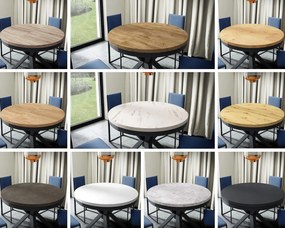 Industrialny stół rozkładany Narvic 120-196 cm