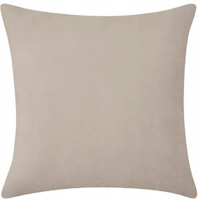 Poszewka dekoracyjna na poduszkę 40x40 miękka velvet beżowa