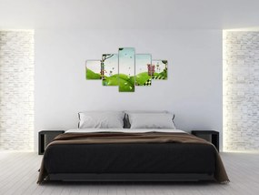 Obraz wspaniałego krajobrazu (125x70 cm)