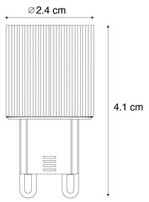 Zestaw 5 żarówek LED G9 20mm 3-stopniowy ściemniacz 3W 300lm 2700K