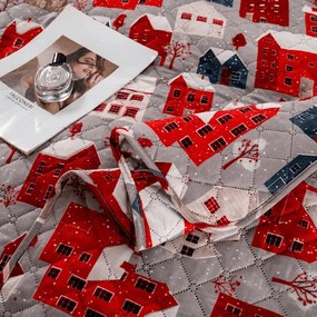 Narzuta na łóżko WINTER COTTAGE, szary Rozmiar: 220 x 240 cm