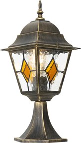 Antyczna latarnia ogrodowa w kolorze starego złota 45 cm - Antigua