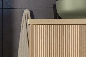 Szafka pod umywalkę nablatową NORDIC CREMONA 2S 60cm dąb cremona z blatem COMAD