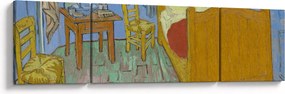 Obraz - Vincent van Gogh, The Bedroom, reprodukcje (170x50 cm)