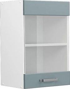 Szklana szafka kuchenna niebiesko-szary 40x31x60 r-line