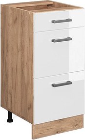 Szafka dolna do kuchni biały wysoki połysk 40x46x81.6 r-line