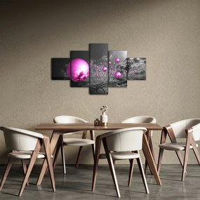 Obraz różowych kul (125x70 cm)