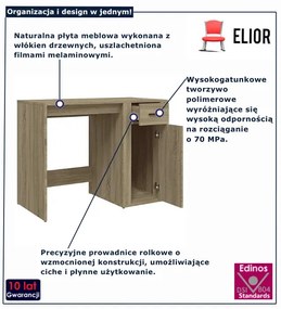 Biurko komputerowe dąb sonoma L3-M57
