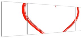 Obraz serca (170x50 cm)