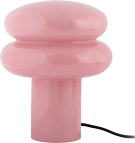 Różowa szklana lampa stołowa (wysokość 24 cm) Incesante – Leitmotiv
