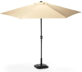Beżowy parasol ogrodowy bez podstawy Bonami Essentials Sun, ø 300 cm