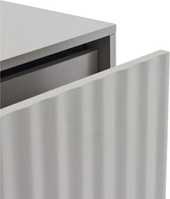 Jasnoszara szafka nocna z matowym wykończeniem Sierra – Teulat