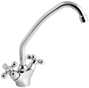 Novaservis - Bateria zlewozmywakowa TITANIA RETRO błyszczący chrom