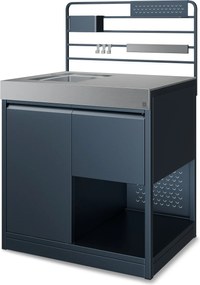 Klarstein WaldChef Stal Nierdzewna Wodoodporna Zlew Ogrodowy Antracyt