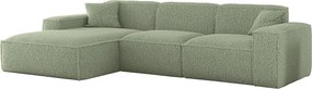 Narożnik Luga L Lewy Tkanina Sven 74 zielony pistacja