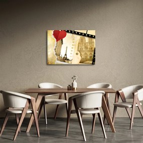Obraz - Wspomnienia z Paryża (70x50 cm)