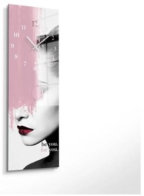 Szklany zegar ścienny Be you – Styler