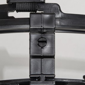 SPORTNOW Rebounder do koszykówki, regulowana wysokość, obrót 360°, Plastik, 35,6Dł x 35,6S x 75,5W cm, Czarny