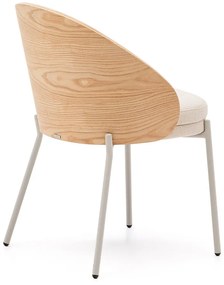 Kremowo-naturalne krzesło Eamy – Kave Home