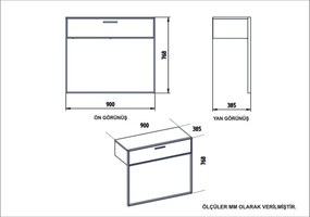 Stolik dekoracyjny Polka Aynali White
