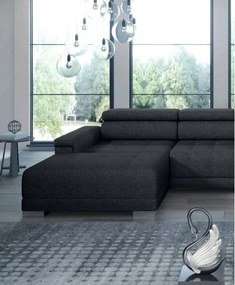 Narożnik CAMPO XL z elektryczną regulacją siedziska Prawostronny w tkaninie MEMPHIS 20 WERSAL