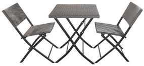 Zestaw mebli ogrodowych technorattanowych Boston szary PATIO