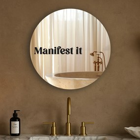 Naklejka na lustro S4 – Manifest it