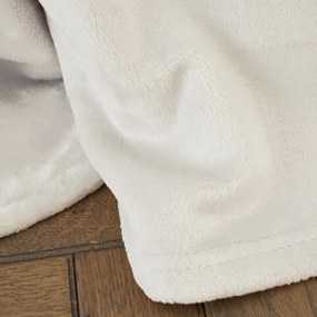 Kremowy koc z mikropluszu 130x170 cm Raschel Velvet – Catherine Lansfield