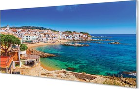 Panel szklany do Kuchni Nadmorska Plaża o Poranku