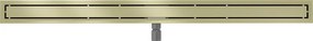 Mexen Flat M13 odpływ liniowy 2w1 140 cm, złoty szczotkowany - 1A10140