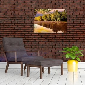 Obraz - Za rzeką (70x50 cm)