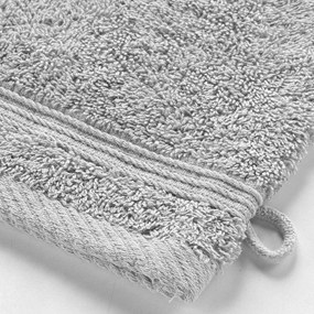 Jasnoszara bawełniana myjka 15x21 cm Tendresse – douceur d'intérieur