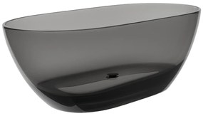 Wanna wolnostojąca przezroczysta - 292 l - 160 x 72 x 56 cm - Szary - Żywica - SPAVO