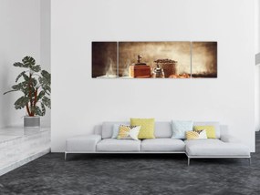 Obraz - Kawa i śniadanie (170x50 cm)