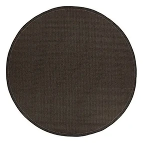 Czarny dywan odpowiedni na zewnątrz Floorita Tatami, ⌀ 200 cm