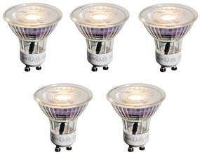 Zestaw 5 przezroczystych żarówek LED GU10 50mm 3.5W 330 lm 3000K