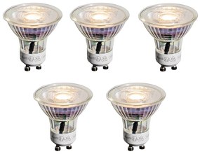 Zestaw 5 żarówek LED GU10 50mm przezroczystych 3,5W 330 lm 3000K