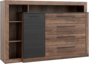 Elegancka komoda pokojowa z szufladami i szafką Bellevue 351