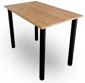 Stół kuchenny z regulacją wysokości nóg 90x60 dąb craft złoty - Maros