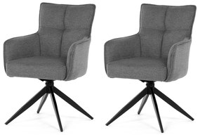 Zestaw krzeseł obiadowych z mechanizmem powrotnymDCH-P3170 GREY2, 2 szt.