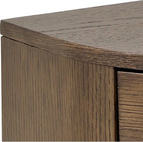 Szafka nocna w dekorze dębu w ciemnym naturalnym kolorze Paron – Actona