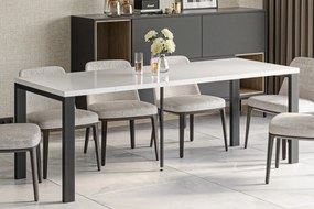 Nowoczesny stół do jadalni Garant biały połysk