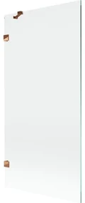 Mexen Lunar parawan nawannowy 1-skrzydłowy 90 x 150 cm, transparent, różowe złoto - 897-090-000-60-00