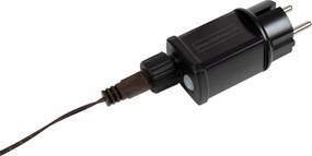 Świąteczna lampa podłogowa brązowa drzewko 180 cm z diodami LED i timerem IP44 - Ki