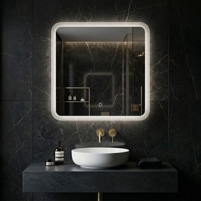 Lustro ścienne LED 70x70cm TOP-2